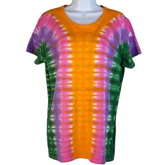 Womens New Tie Dye S/S T Shirt XL - Picture 1 of 5